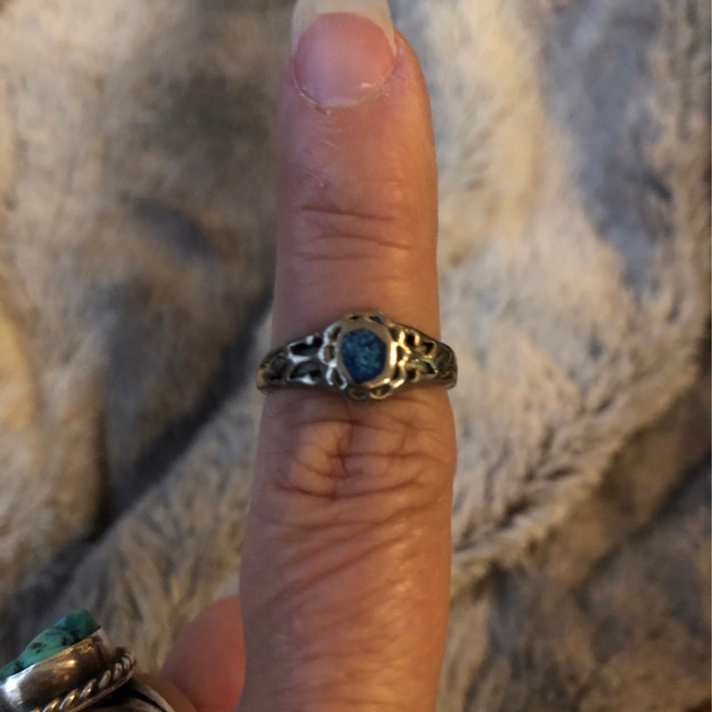 Sterling Silver Turquoise Women's Ring